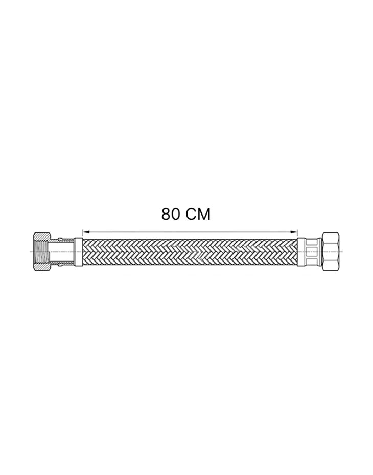 Flexible Hose Toilet Connector Pipe 90 cm
