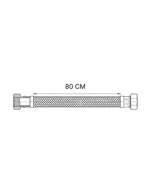 Flexible Hose Toilet Connector Pipe 90 cm