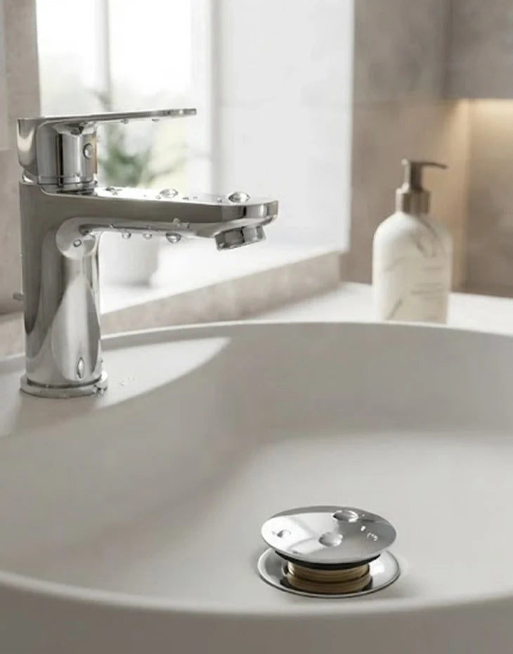 Basin Waste Pop-Up 1.1/4 inch Brass Slotted