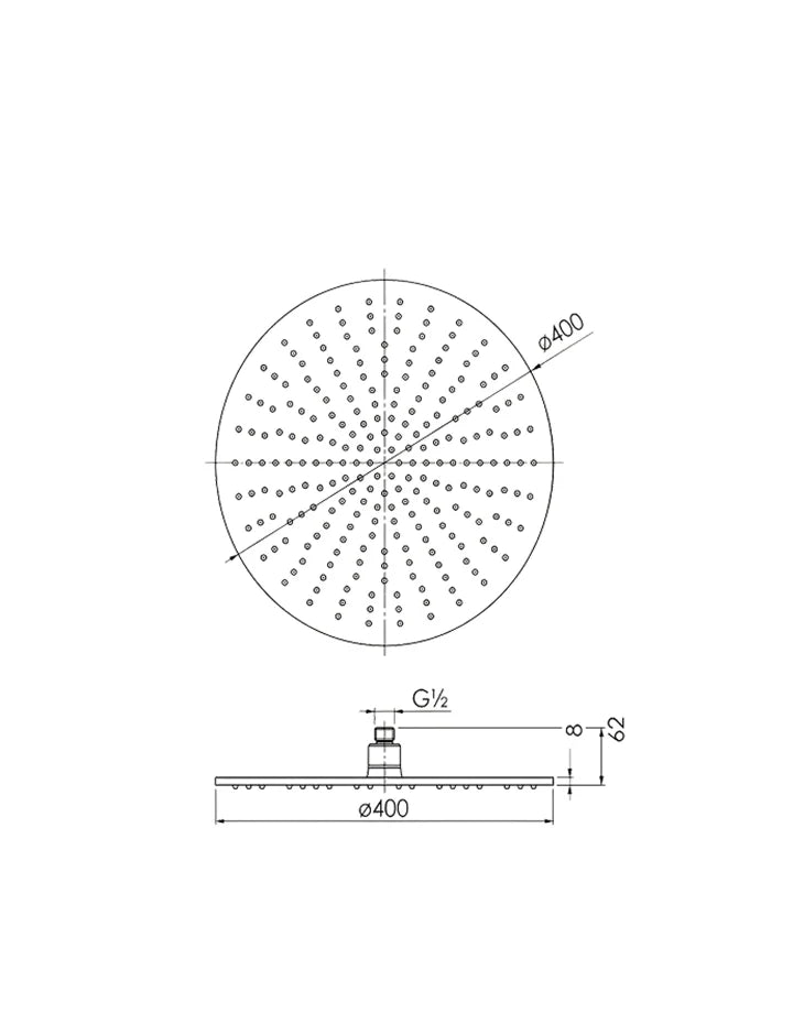 Rain Shower Head Round LILY