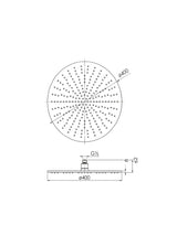 Rain Shower Head Round LILY