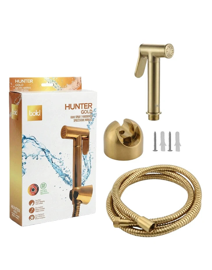 Shattaf Bidet Spray Brass Brushed Gold HUNTER