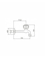 Time Delay Faucet Push Tap 1/2" extention tap