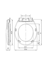Toilet Seat and Cover 404x356 mm
