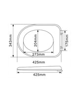 Toilet Seat and Cover 425x343 mm