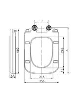 Toilet Seat and Cover 460x356 mm