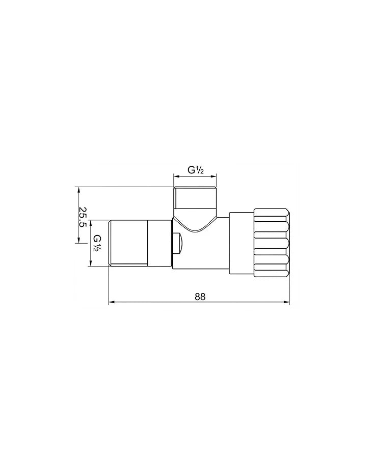 Angle Stop Valve Mini 1/2 inch