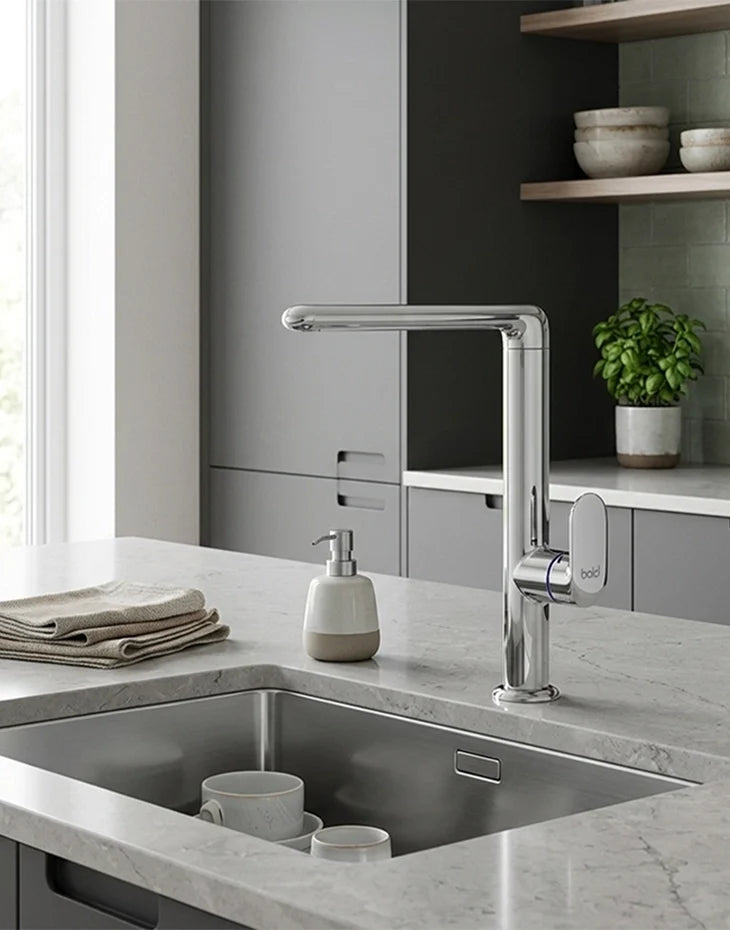 Kitchen Faucet Mixer Gooseneck LATIKAZ