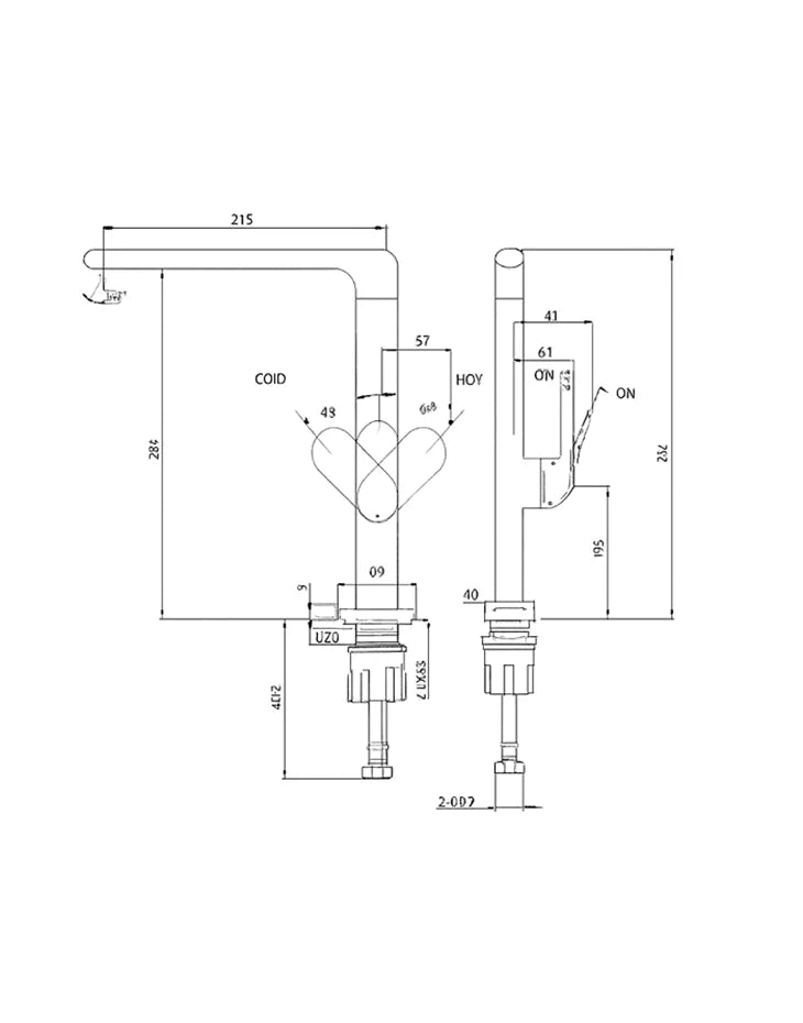 Kitchen Faucet Mixer Gooseneck LATIKAZ