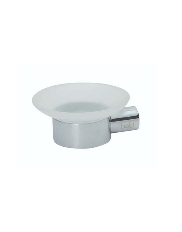 Soap Dish Stainless Steel and Glass O~LIYA
